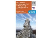 OS Explorer Map 216 - Welshpool & Montgomery including the Bishop's Castle (1:25,000 scale)	